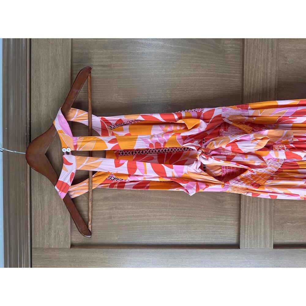 Anthropologie Abel The Label Rumi Open Back Maxi Dress Tropical Floral Sz Large - Picture 6 of 15
